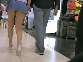 Incredibly thrilling upskirt voyeur footage