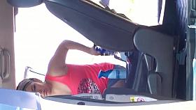 Amazing car wash Latina face