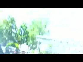 She notices but doesn't care as she puts her groceries away