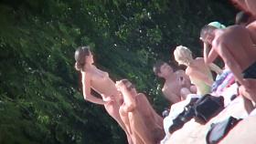 Incredible nude beach voyeur footage