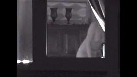 Window voyeur of topless neighbour just in a thong