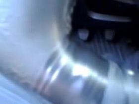 Nasty public flashing from the kinky driver man