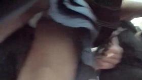 Cutie flashing upskirt white in public