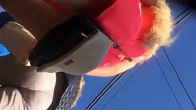 Calcinha no caminho para o trabalho