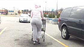 Wide Black Ass Gray Jumpsuit..