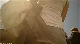 Import Car Show Denim Upskirt 2