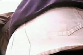 Mini skirt clad beauty followed around by an up skirt pervert