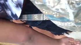 Blonde bikini thong teen