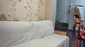 Blonde seduces a young horny blonde