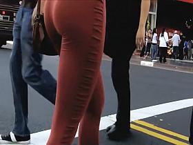 Creepshot of a stunning black beauty