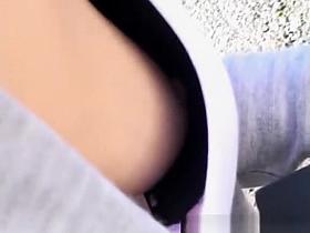 Japanese survey filling big tits downblouse