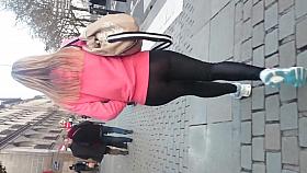 teen sexy ass in street