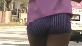 Candid jogging Butts