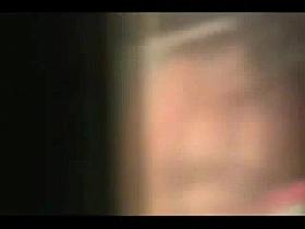 Spying my mom through window bathroom. Great view