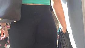 See thru- Amazing ass sheer pants thong