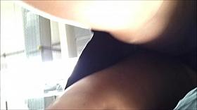 nice black upskirt of milf