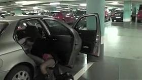 Parking lot sex with a lovely brunette