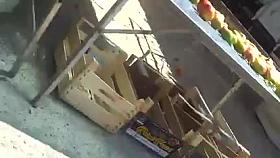 upskirt at the market