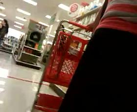 Purple panty upskirt