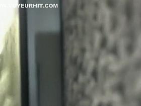 Peeping a girl that sings in the shower