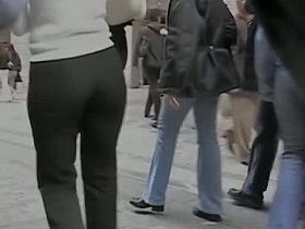 Street and store tight pants voyeur video colletction