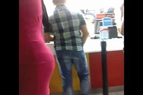 Nice girl in sexy dress