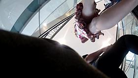 upskirt in mall