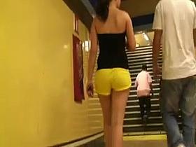 candid sexy stocking ass