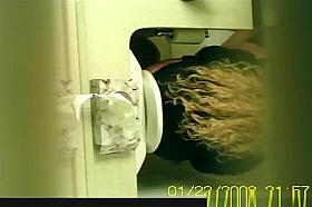 Blond Caught Peeing