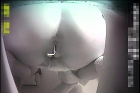 Imagine you are in toilet bowl spying girls pissing