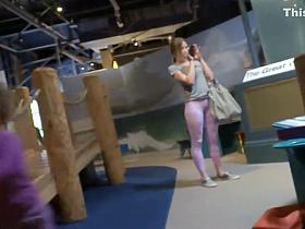 Smoking hot young milf in tights