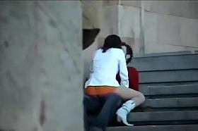 Couples in love can't resist their urges