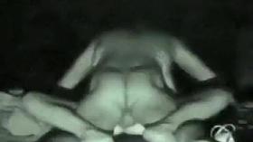 Night vision camera caught this sex