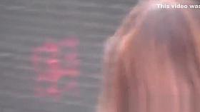 Japanese teens having fun peeing in public