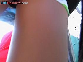 Hotty in multicoloured petticoat