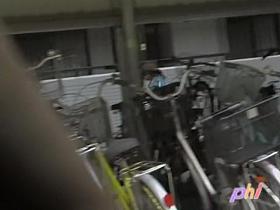 Great shirt sharking video of really pretty brown-haired hoe