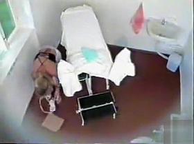 Gynecological exam with a pretty patient