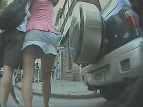 Close-ups streets upskirts of really hot teen girlfriends