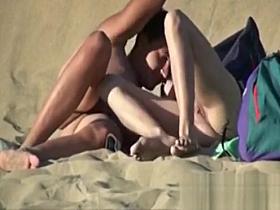 Voyeur Real Couple Nude On Secluded Beach Drilling public