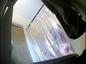 Mature brunette hidden shower cam