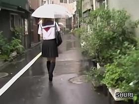 Vending machine sharking scene of some whimsical little oriental hoe