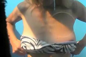 Beach cabin voyeur cam tits shaking from amateurs