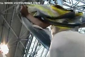 Girl at the auto show