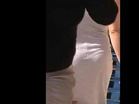 nice booty in dress vpl,