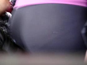 GROPED THE BEST BIG ASS MILF OF THE LEGGINS ON THE BUS 2