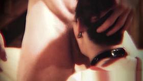 Restrained teen jizzed in mouth by stalker