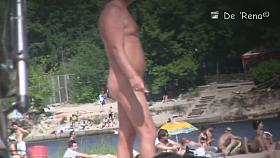 Beach voyeur hunter hiding and shooting nude people