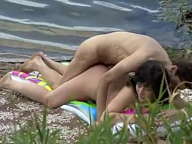 Voyeur admires how nicely they fucked