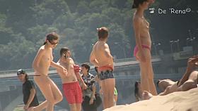 Turning on beach cam sex scenes from nude amateur couple