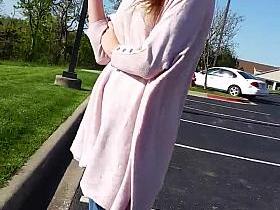 fit MILF with perky tits and fresh red pedicure